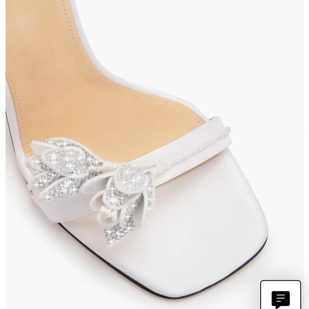 Mach & Mach wonder tulip slingback sandal - white - 38.5 - Picture 5 of 7